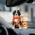 Bernese Mountain Dog-Pumpkin Spice Kinda-Two Sided Ornament