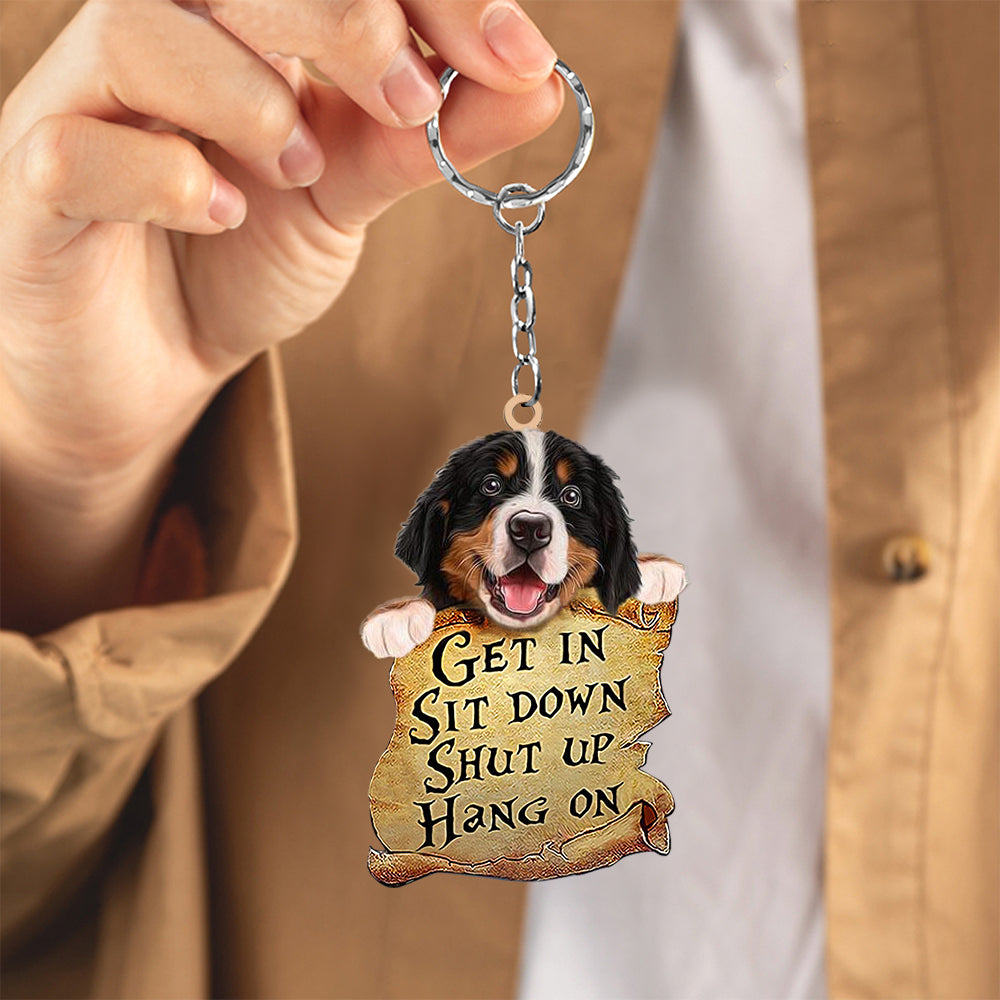 Bernese Mountain Dog get in Keychain