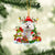 Bichon Frise-Elk & Snowman-Two Sided Ornament