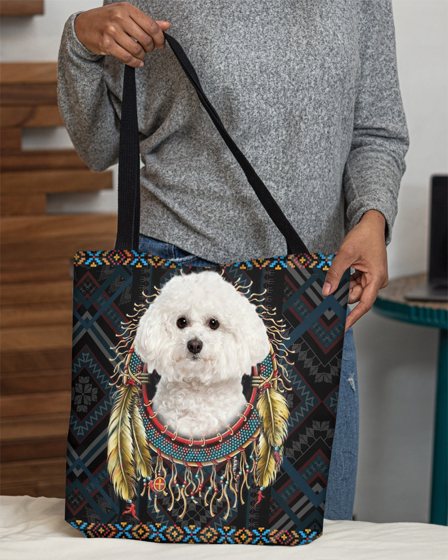 Bichon Frise In Dreamcatcher Cloth Tote Bag
