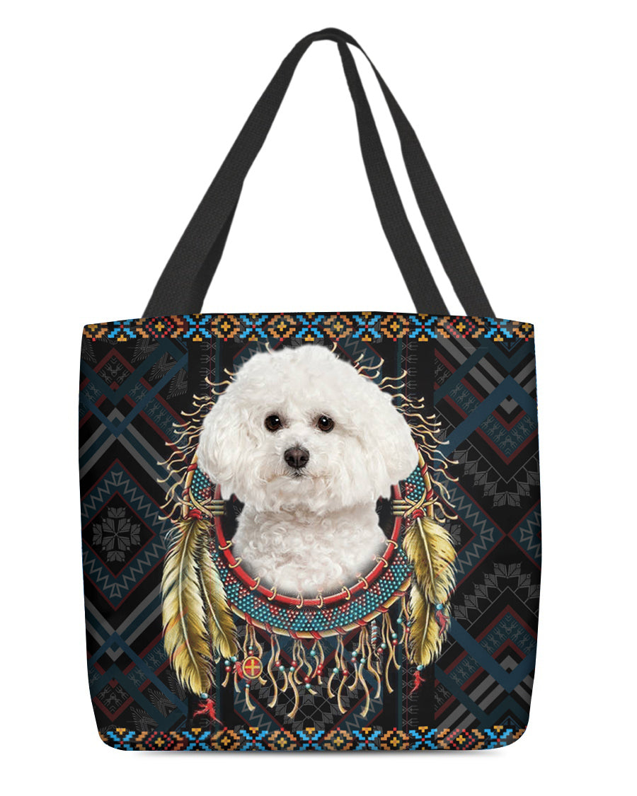 Bichon Frise In Dreamcatcher Cloth Tote Bag