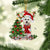 Bichon Frise-Reindeer Christmas-Two Sided Ornament