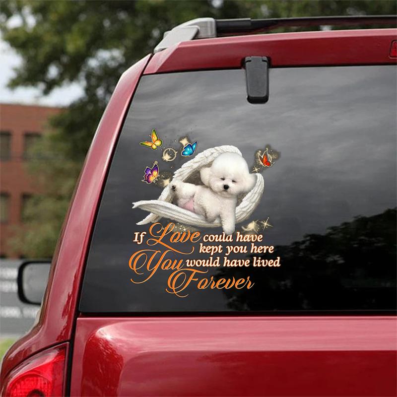 Bichon frise Sleeping Angel Lived Forever Decal