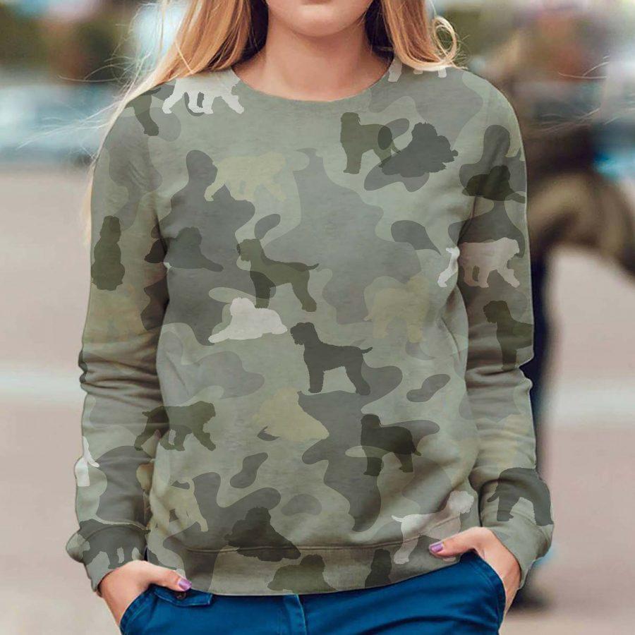 Black Russian Terrier - Camo - Premium Sweatshirt