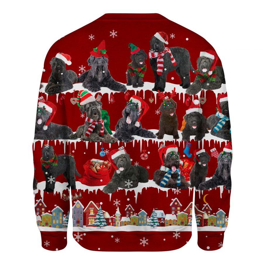 Black Russian Terrier - Snow Christmas - Premium Sweatshirt