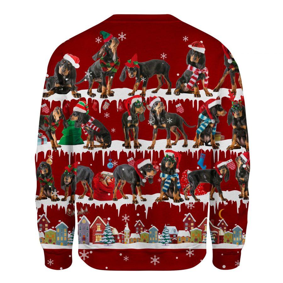 Black and Tan Coonhound - Snow Christmas - Premium Sweatshirt