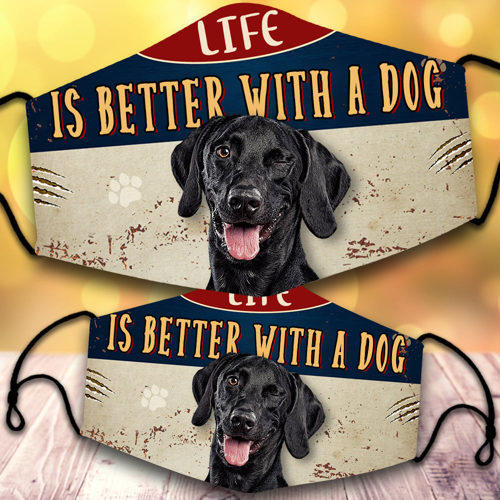 Black Labrador2-Life Is Better With A Dog-Veil