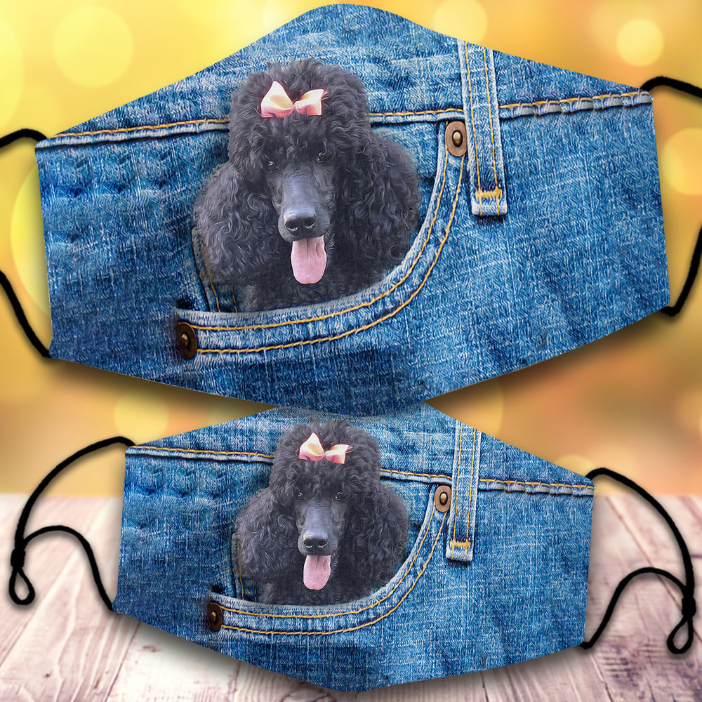 Black Poodle-In Pocket-Veil