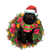 Black Poodle Christmas Ornament