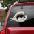 Black and white shih tzu-sleeping angel CAR STICKER