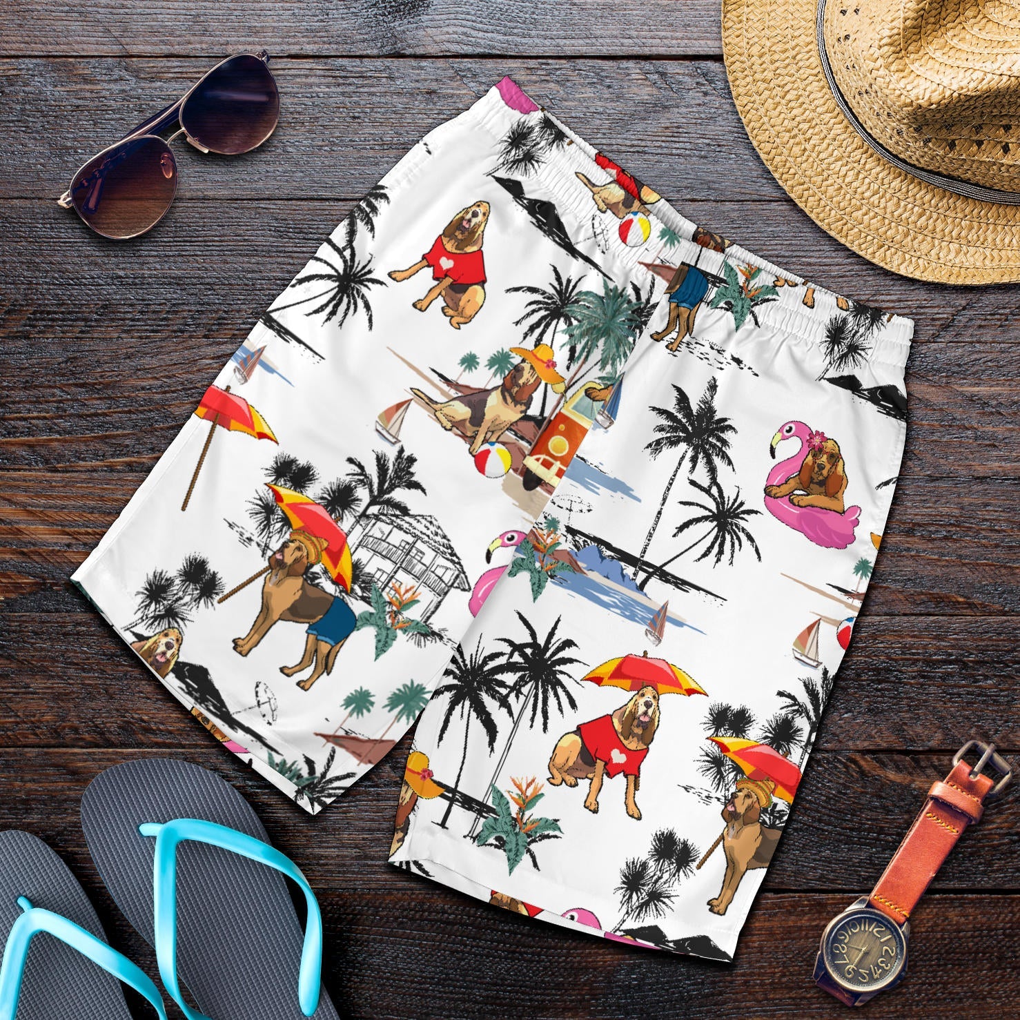 Bloodhound-Summer Beach Mens Shorts