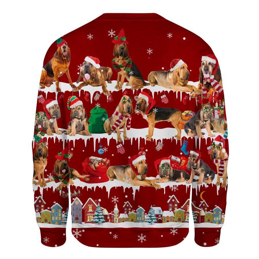 Bloodhound - Snow Christmas - Premium Sweatshirt