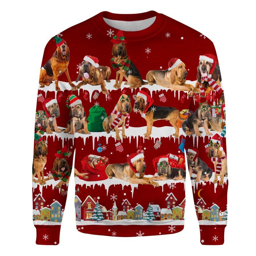 Bloodhound - Snow Christmas - Premium Sweatshirt