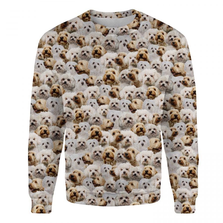 Bolognese Dog - Full Face - Premium Sweatshirt