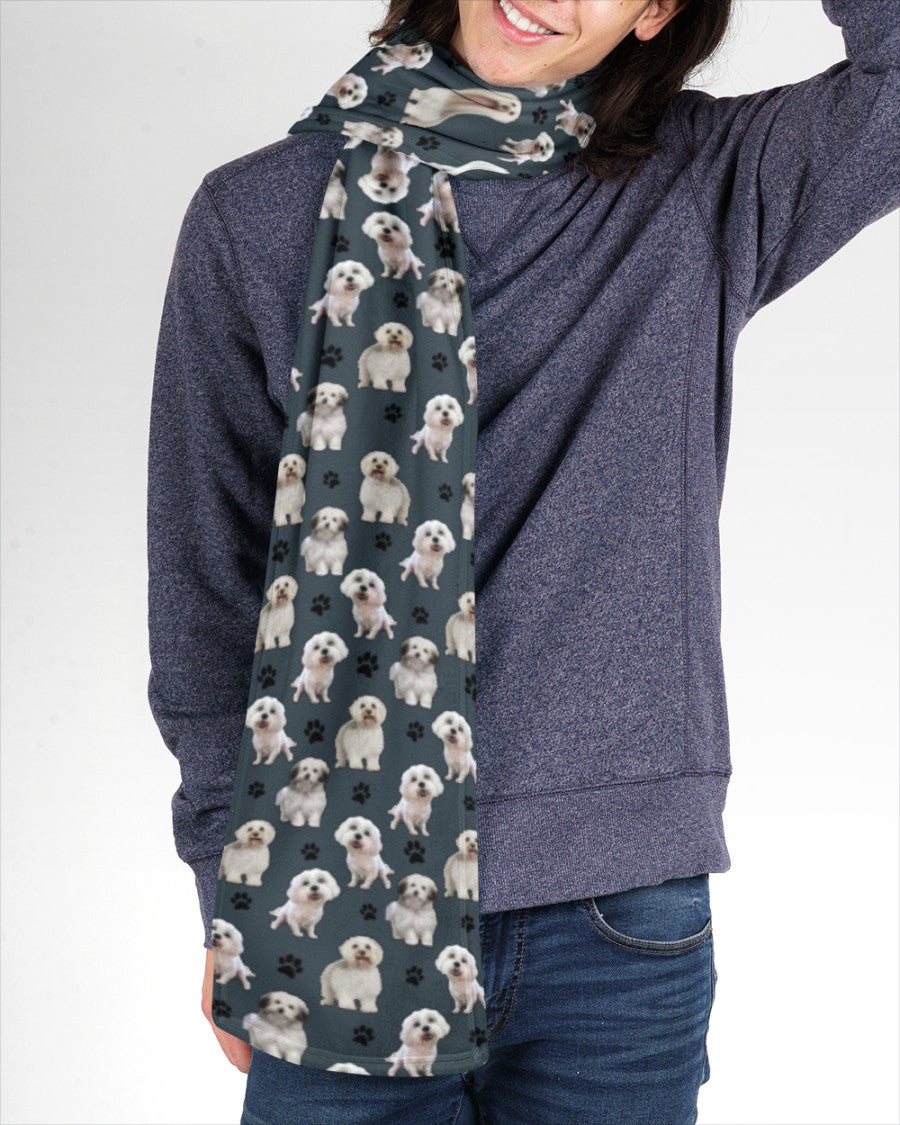 Bolognese-Paw Dog Scarf