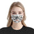 Border Collie Floral Vintage EZ07 2606 Face Mask