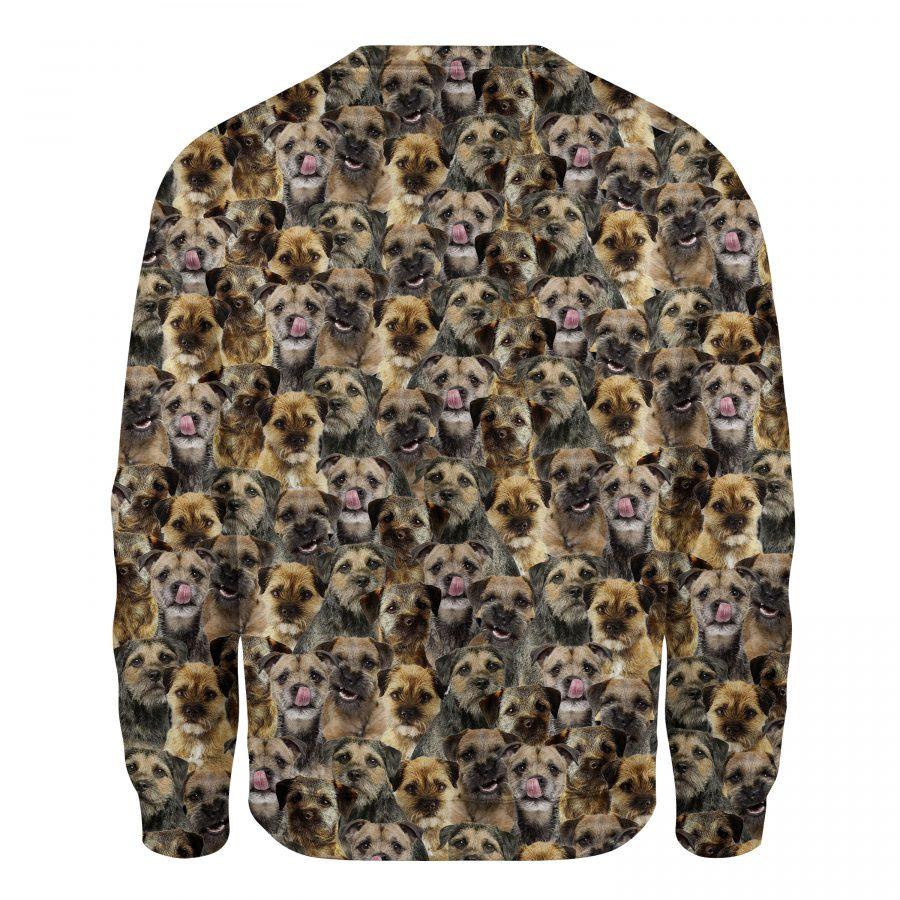 Border Terrier - Full Face - Premium Sweatshirt