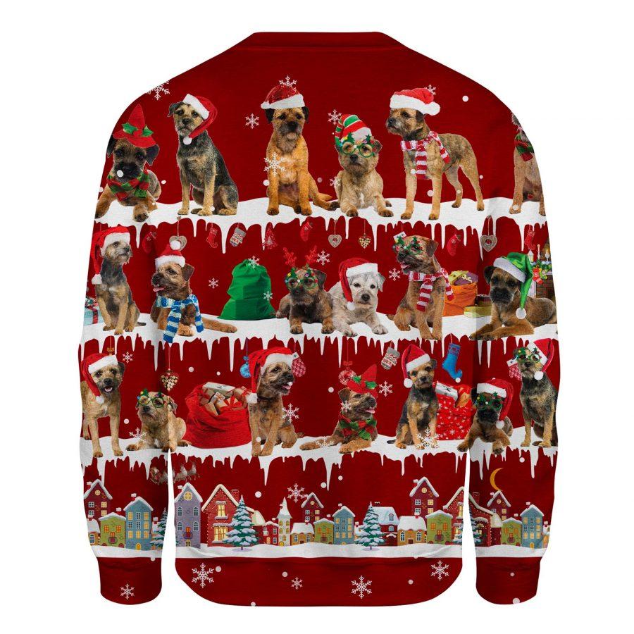 Border Terrier - Snow Christmas - Premium Sweatshirt