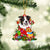 Border Collie-Christmas Bag Gift-Two Sided Ornament