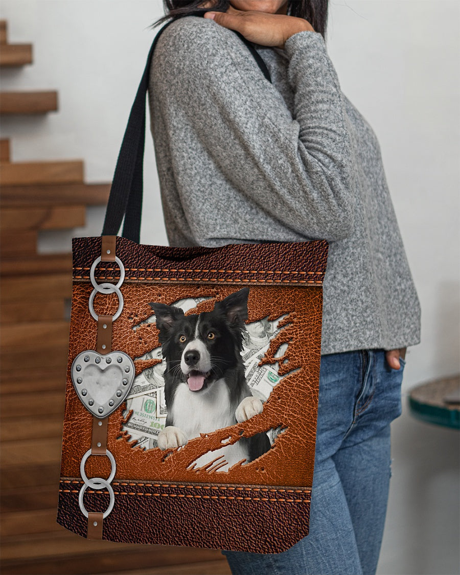 Border Collie-Let Me Go Out -Cloth Tote Bag