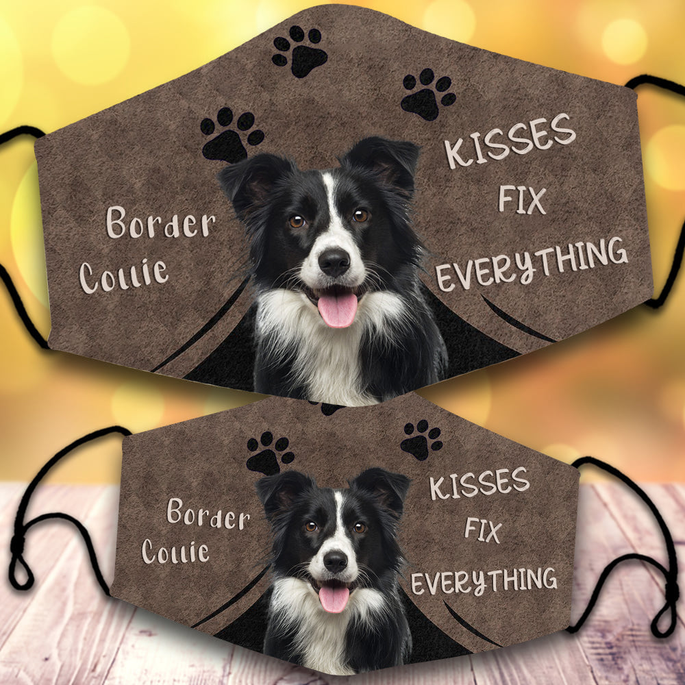 Border Collie 1-Kisses Fix Everything-Veil