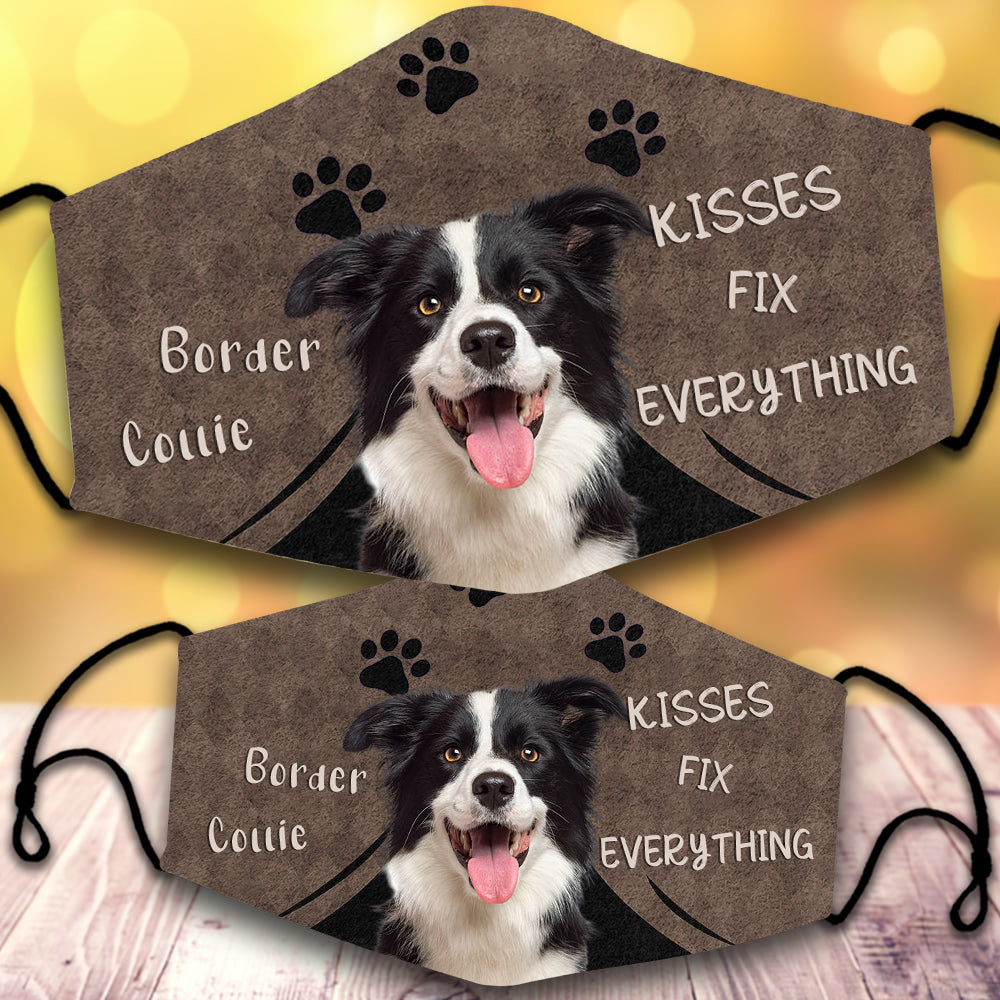 Border Collie 2-Kisses Fix Everything-Veil