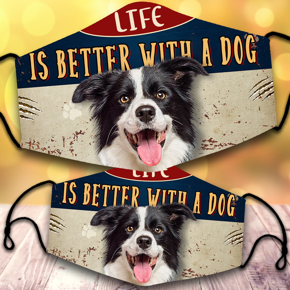 Border Collie 2-Life Is Better With A Dog-Veil