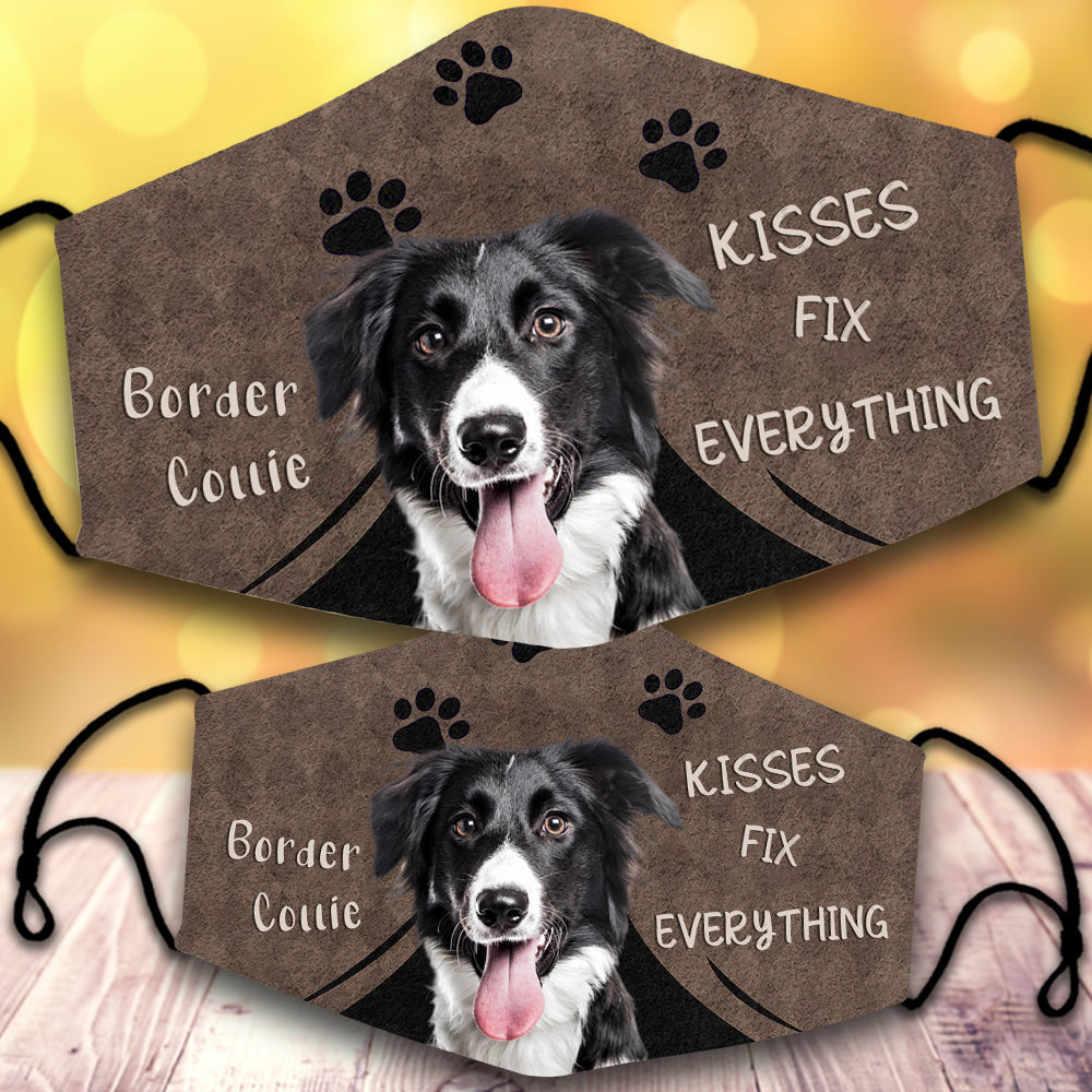 Border Collie 3-Kisses Fix Everything-Veil
