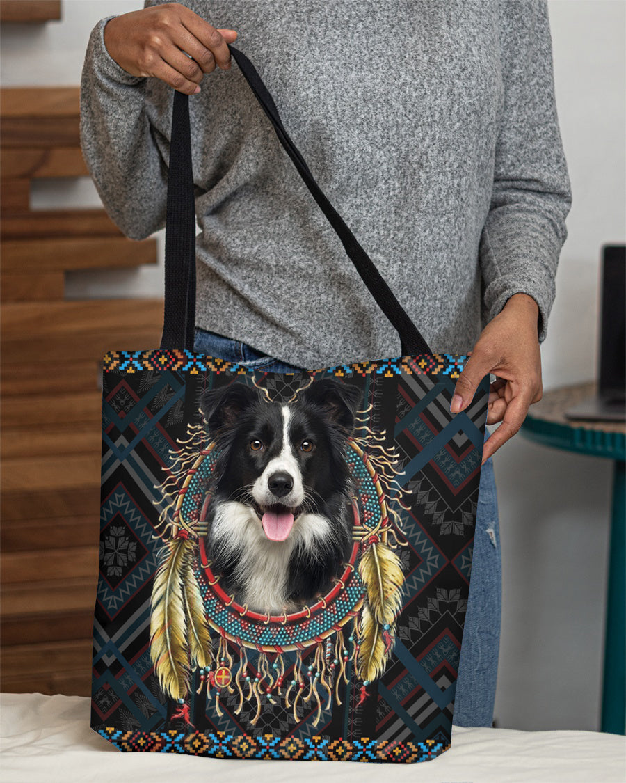 Border Collie  In Dreamcatcher Cloth Tote Bag