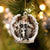 Border Collie (3)-Angel Hug Winter Love Two Sided Ornament