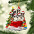 Border Collie-Christmas Bag&Dogs-Two Sided Ornament