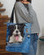 Border collie-in pocket-Cloth Tote Bag