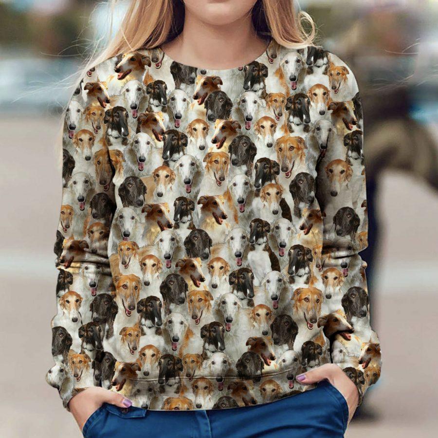 Borzoi - Full Face - Premium Sweatshirt