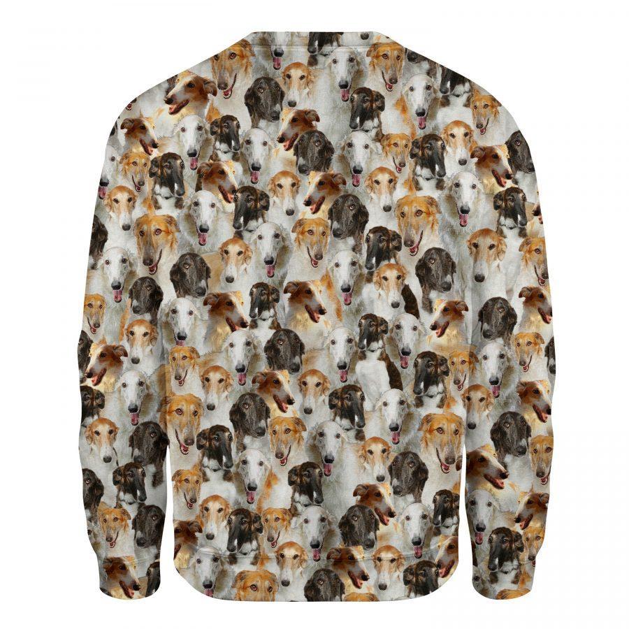 Borzoi - Full Face - Premium Sweatshirt