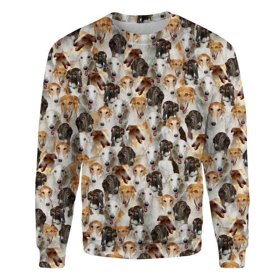 Borzoi - Full Face - Premium Sweatshirt