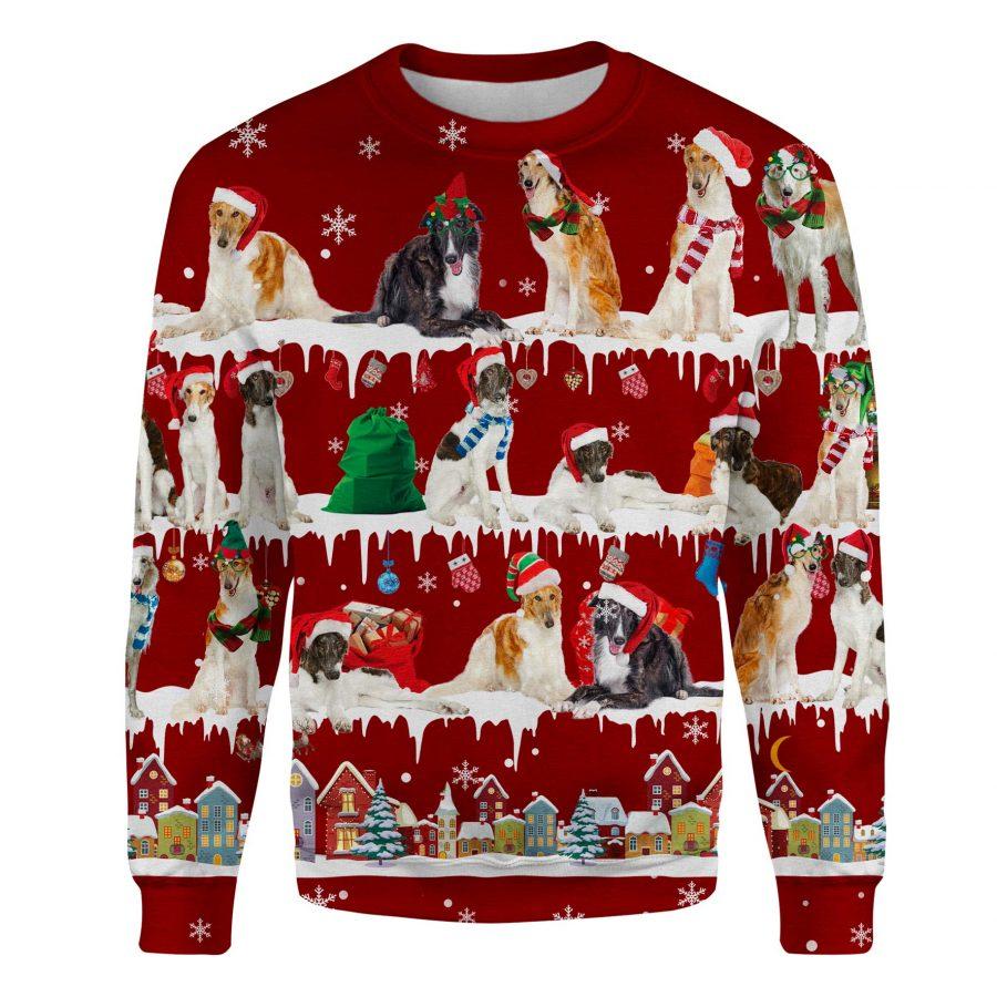 Borzoi - Snow Christmas - Premium Sweatshirt