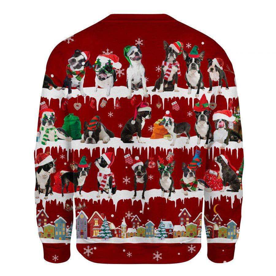 Boston Terrier - Snow Christmas - Premium Sweatshirt