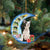 Boston Terrier Sit On The Blue Moon-Two Sided Ornament