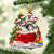 Boston Terrier-Christmas Bag&Dogs-Two Sided Ornament