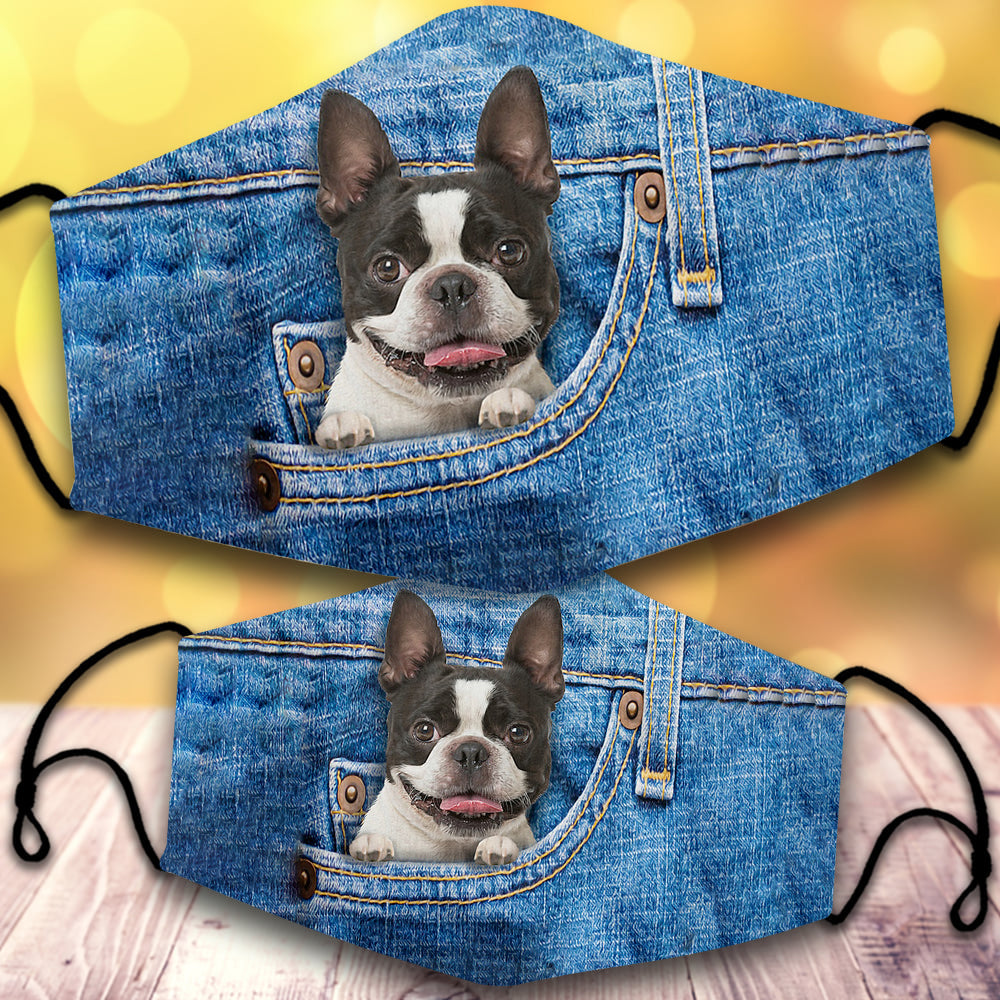 Boston terrier-In Pocket-Veil