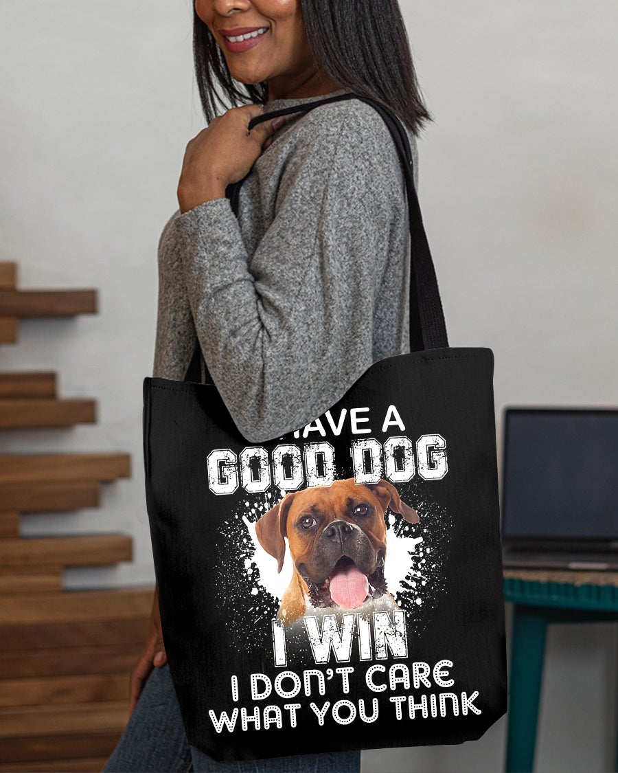 Boxer-I Win Cloth Tote Bag