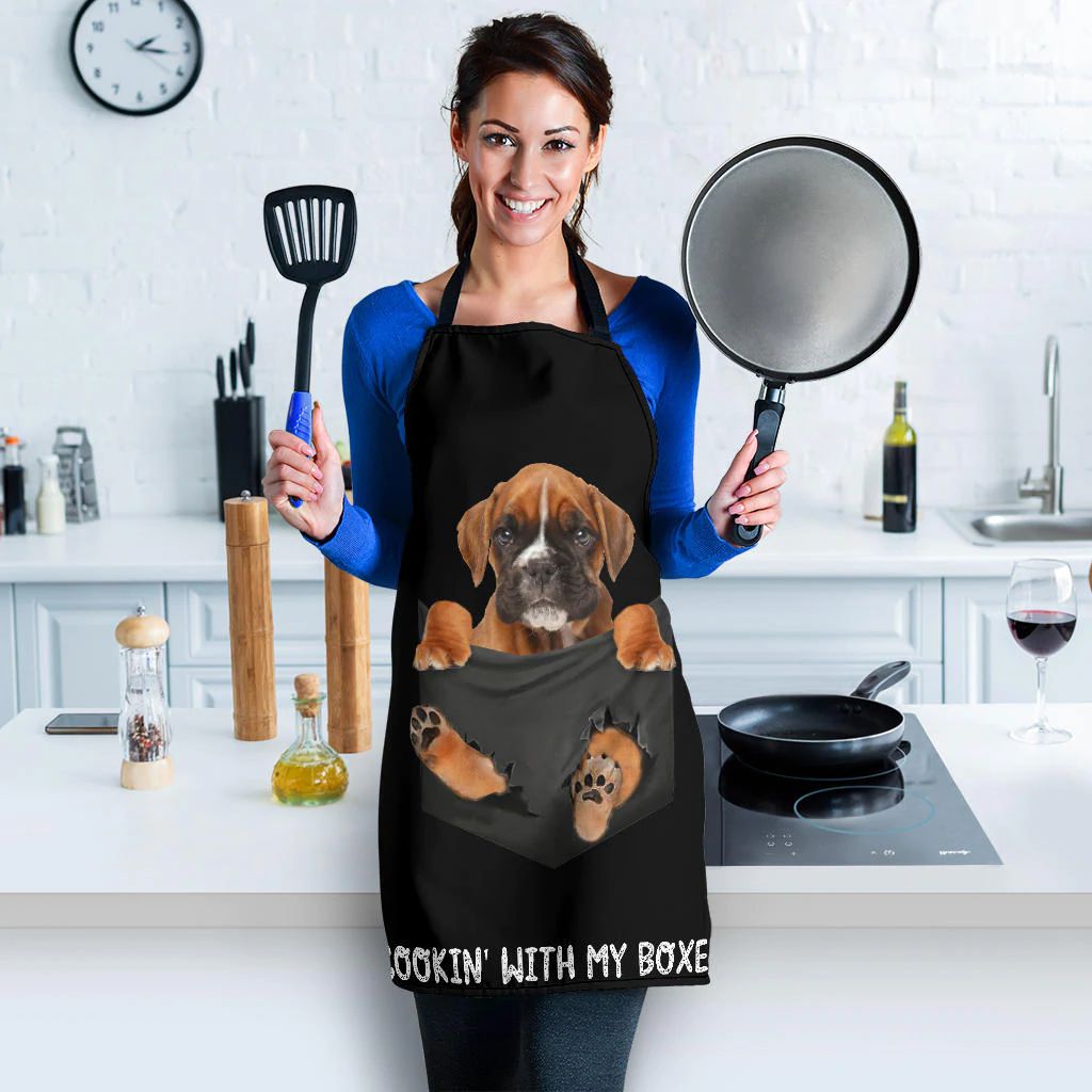 Boxer  Cookin' With Me Apron
