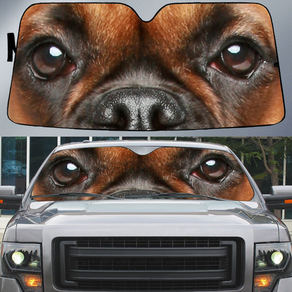 Boxer's Eyes-Beautiful Dog Eyes Car Sun Shade Cover Auto Windshield