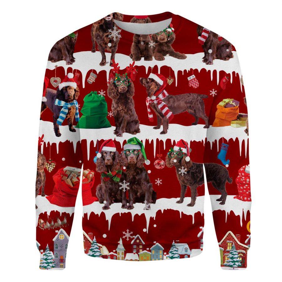Boykin Spaniel - Snow Christmas - Premium Sweatshirt