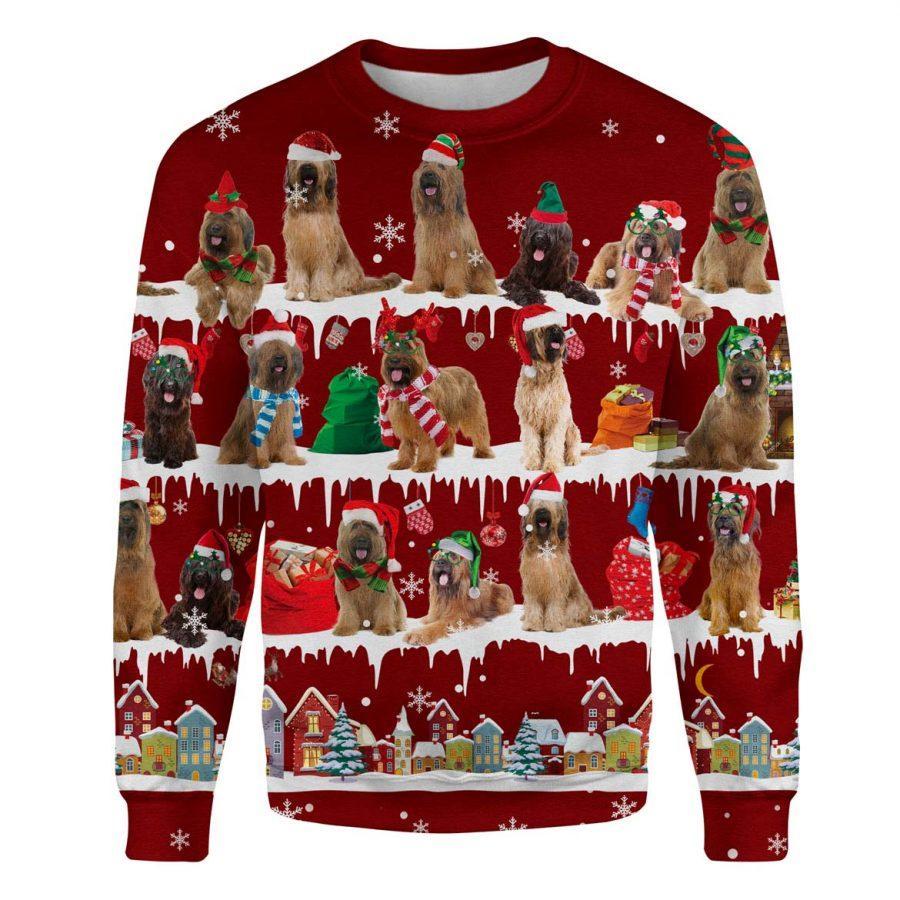 Briard - Snow Christmas - Premium Sweatshirt