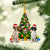 Brittany-Xmas Tree&Dog-Two Sided Ornament