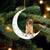 Brussels Griffon-Sit On The Moon-Two Sided Ornament