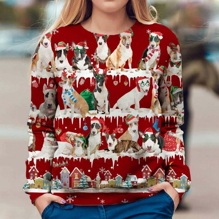 Bull Terrier - Snow Christmas - Premium Sweatshirt