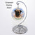 Rainbow Bridge Memorial-Bull Mastiff Fawn Porcelain Hanging Ornament