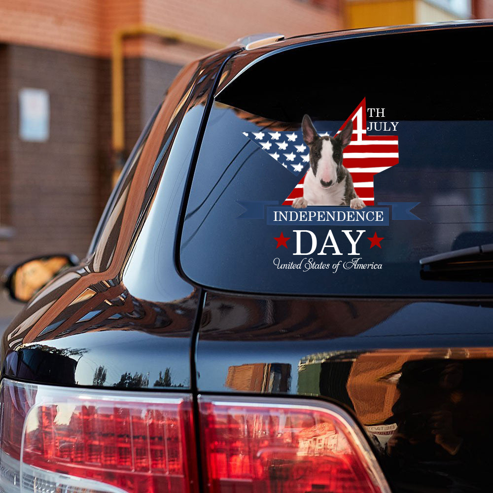 Bull Terrier-Independent Day2 Car Sticker